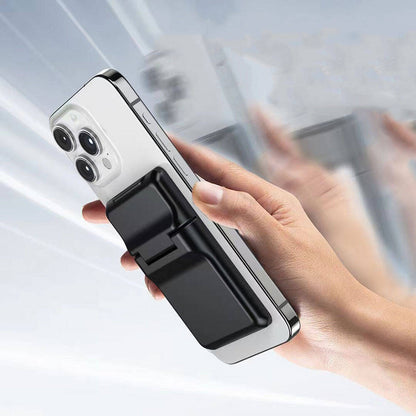 Zore CRD-05 Sade Tasarımlı 2 Hazneli PU Magnetik Standlı Kartlık Siyah