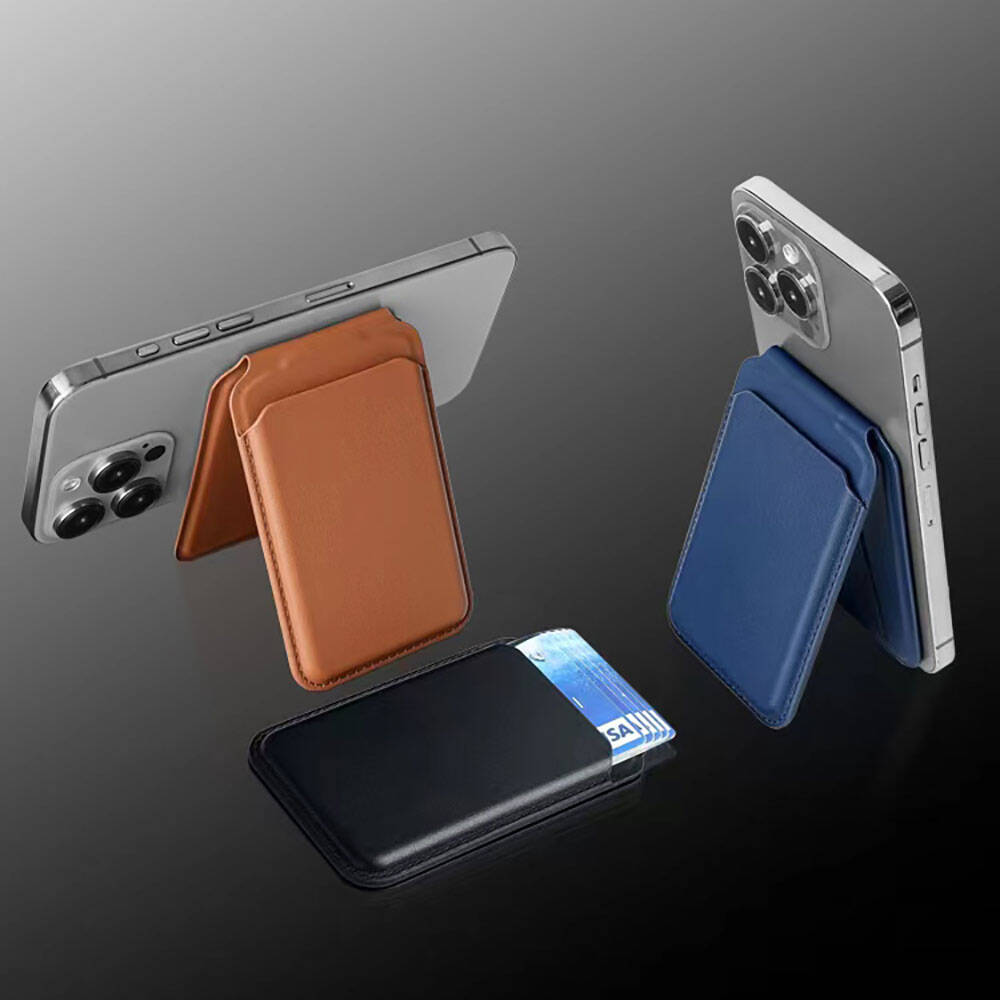 Zore CRD-06 Suni Deri Görünümlü Magnetik Kartlık Siyah