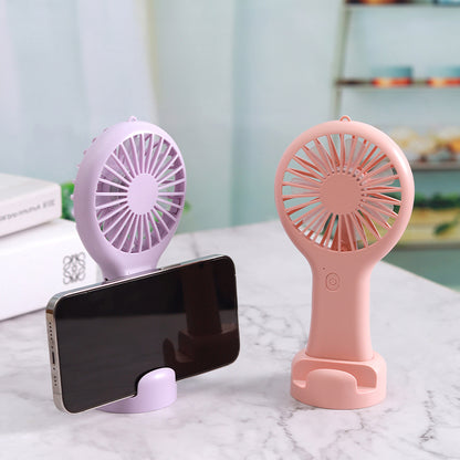 Zore DD5002 Telefon Standlı 3 Kademeli El Fanı Siyah