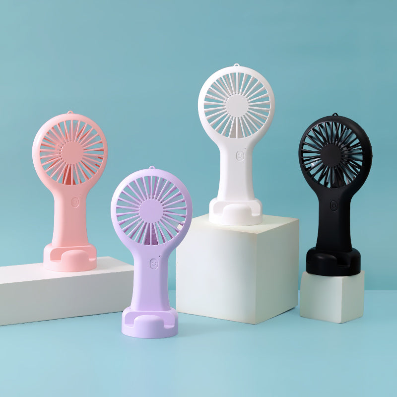 Zore DD5002 Telefon Standlı 3 Kademeli El Fanı Beyaz