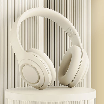 Zore DR-58 Ayarlanabilir ve Katlanabilir Kulak Üstü Bluetooth Kulaklık Krem