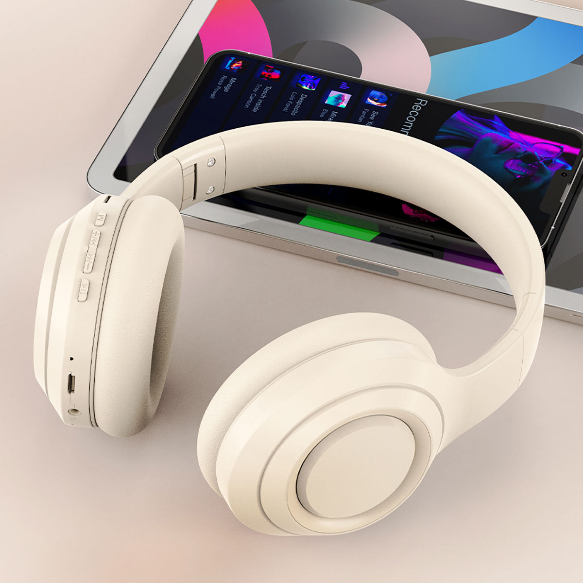 Zore DR-58 Ayarlanabilir ve Katlanabilir Kulak Üstü Bluetooth Kulaklık Siyah