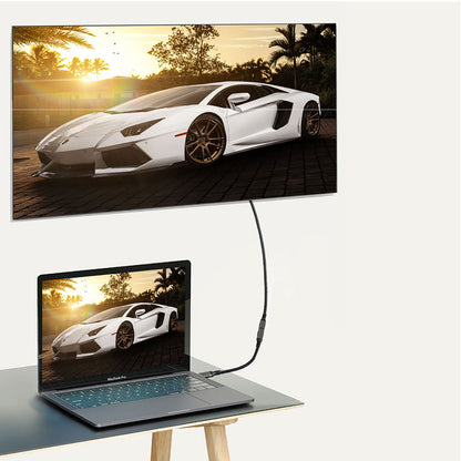 Zore Extension USB3.2 Type-C PD Uzatma Kablosu 100W 20Gbps 4K@60Hz 0.5 Metre Siyah