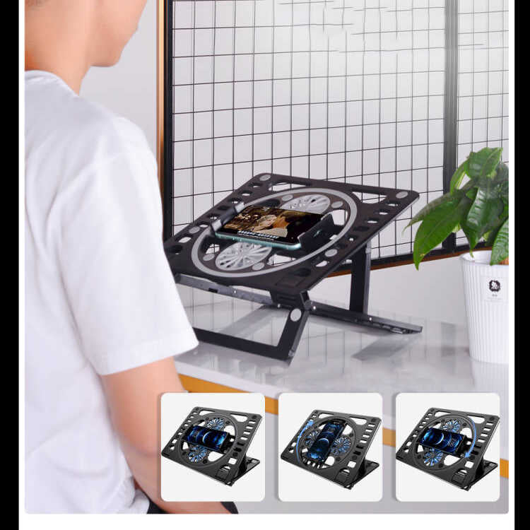 Zore HZ-01 Soğutucu Fanlı Laptop Standı Siyah