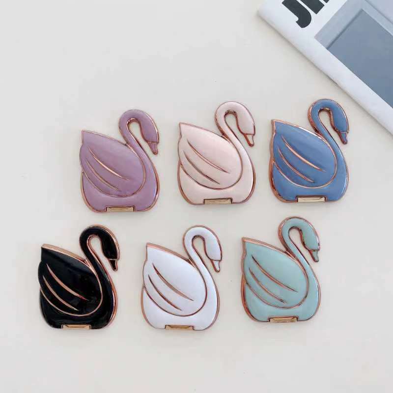 Zore Kuğu Figürlü Cep Telefonu Standı Siyah