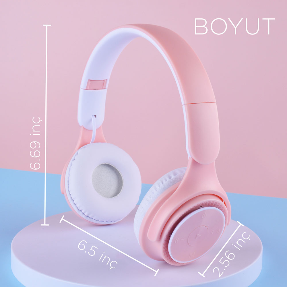 Zore M6 Pro Ayarlanabilir ve Katlanabilir Kulak Üstü Bluetooth Kulaklık Siyah