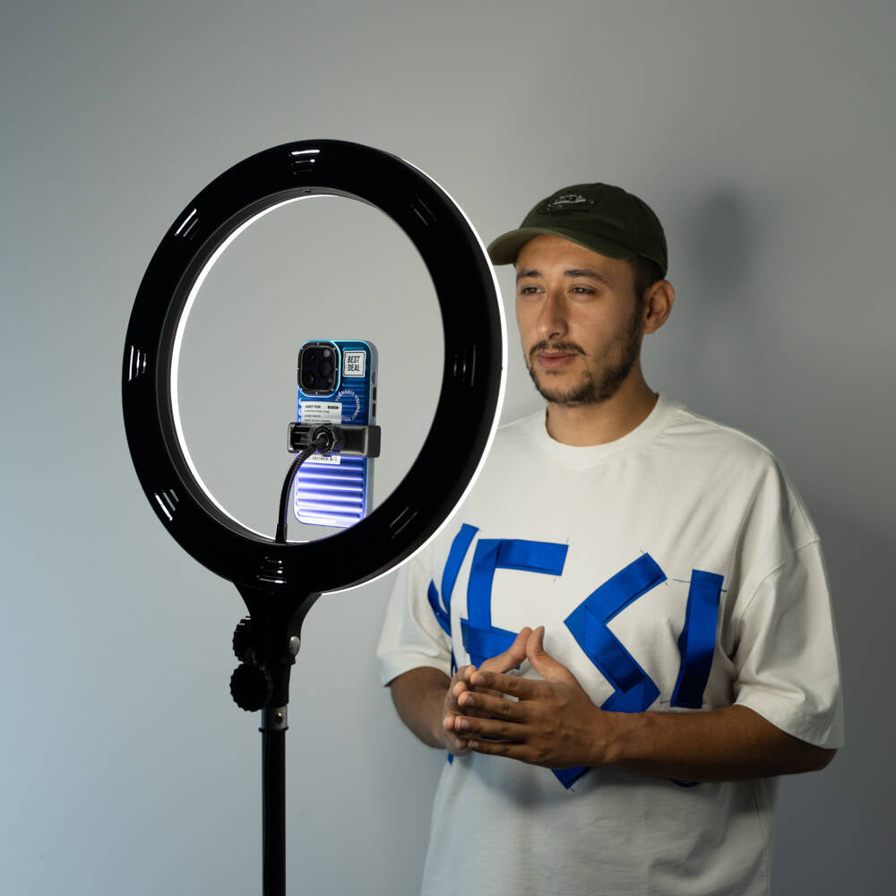 Zore MJ38 RGB 25W Ring Light Canlı Yayın 38cm USB'li ve Telefon Stand Siyah