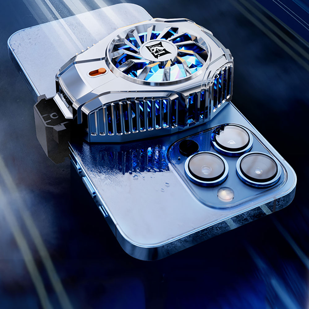 Zore N15 Gümüş Kaplama 2 Kademeli TEC Soğutma Sistemli Telefon Soğutucu Fan Gümüş