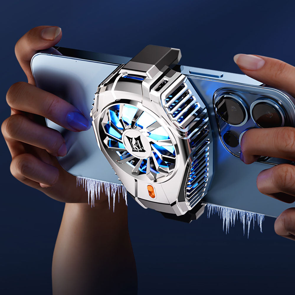 Zore N15 Gümüş Kaplama 2 Kademeli TEC Soğutma Sistemli Telefon Soğutucu Fan Gümüş