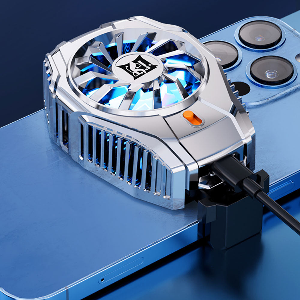 Zore N15 Gümüş Kaplama 2 Kademeli TEC Soğutma Sistemli Telefon Soğutucu Fan Gümüş