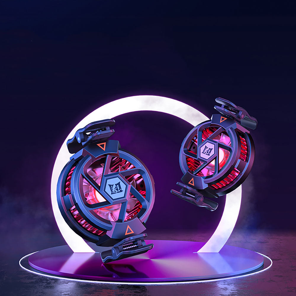 Zore N5 Magnetik Yapıştırmalı 10W TEC Soğutma Sistemli RGB Işıklı Telefon Soğutucu Fan Siyah