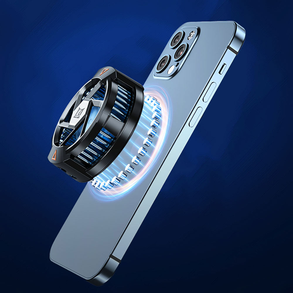 Zore N5 Magnetik Yapıştırmalı 10W TEC Soğutma Sistemli RGB Işıklı Telefon Soğutucu Fan Siyah