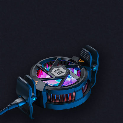 Zore N5 Magnetik Yapıştırmalı 10W TEC Soğutma Sistemli RGB Işıklı Telefon Soğutucu Fan Siyah