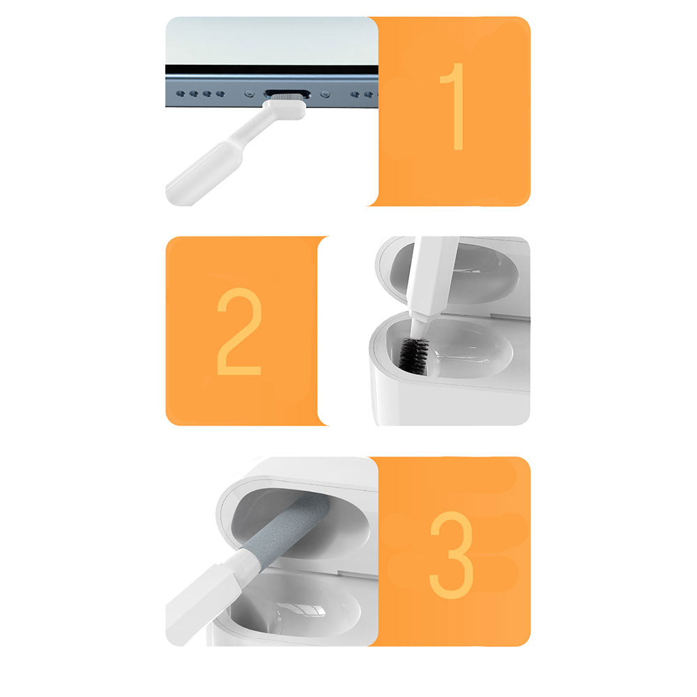 Zore Q20 20 in 1 Çok Fonksiyonlu Elektronik Cihaz Temizleme Kiti Beyaz
