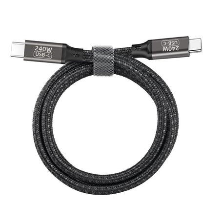 Zore QG02 Type-C to Type-C PD3.1 Data Kablosu 240W 480Mbps 1 Metre Siyah