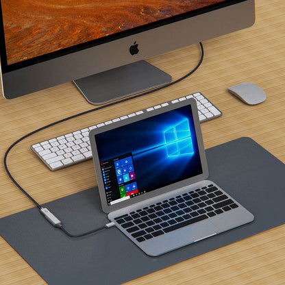 Zore QG05 8K 60 Hz Görüntü Kalitesi Type-C to HDMI Dönüştürücü 15cm Gri