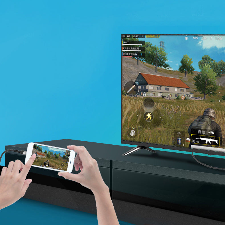 Zore QG06 8K 60 Hz Görüntü Kalitesi Type-C to HDMI Kablo 1.8M Gri