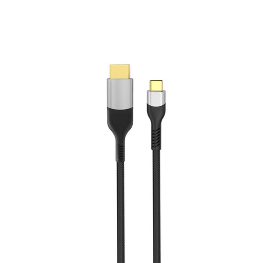 Zore QG08 8K 60 Hz Görüntü Kalitesi Type-C to Display Port Kablo 3m Gri