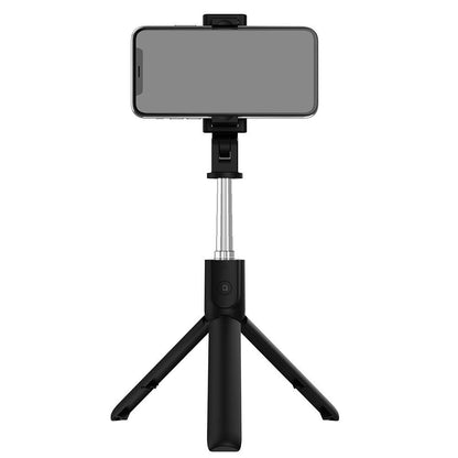 Zore S05 Bluetooth Selfie Özellikli Çok Fonksiyonlu Teleskopik Canlı Yayın Tripod Selfie Çubuğu Siyah