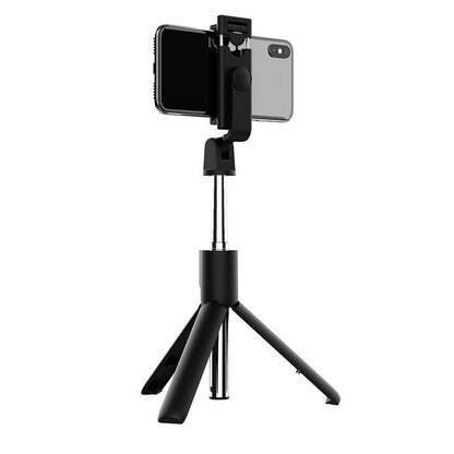 Zore S05 Bluetooth Selfie Özellikli Çok Fonksiyonlu Teleskopik Canlı Yayın Tripod Selfie Çubuğu Siyah