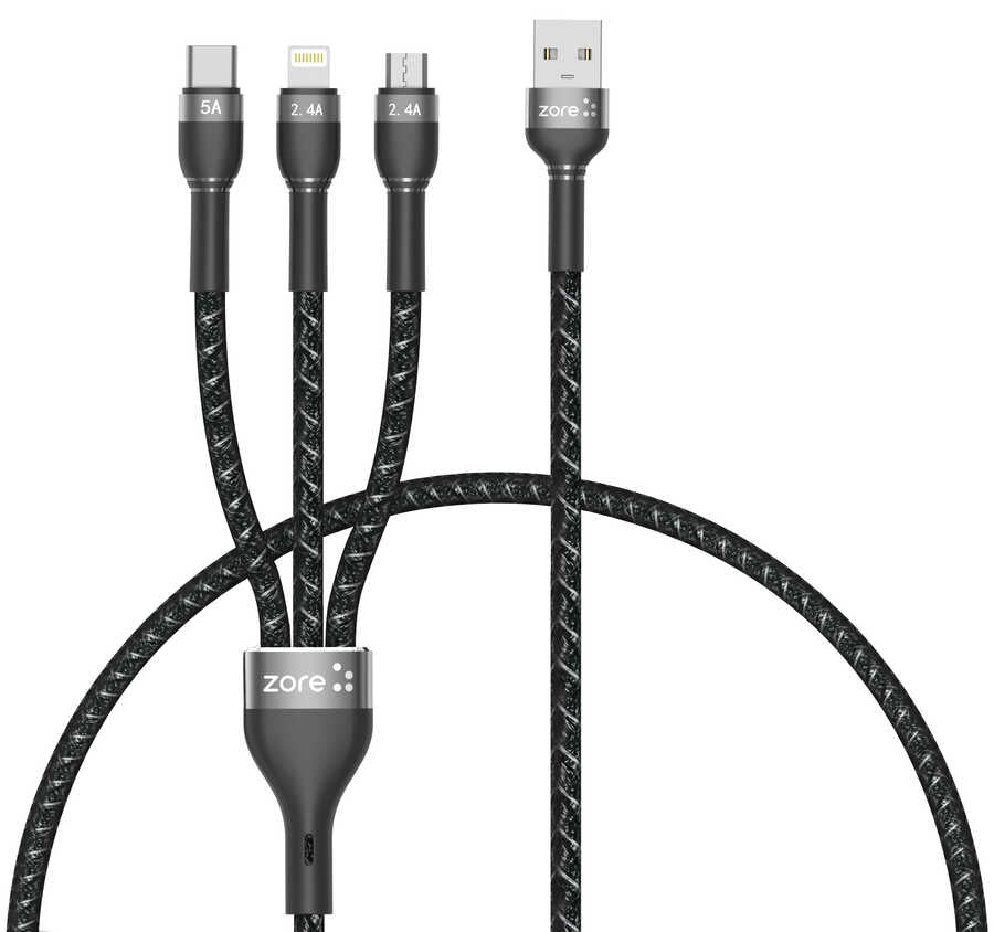 Zore Shira Serisi 3in1 USB Kablo 30cm