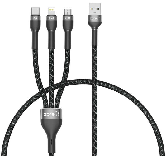 Zore Shira Serisi 3in1 USB Kablo 30cm