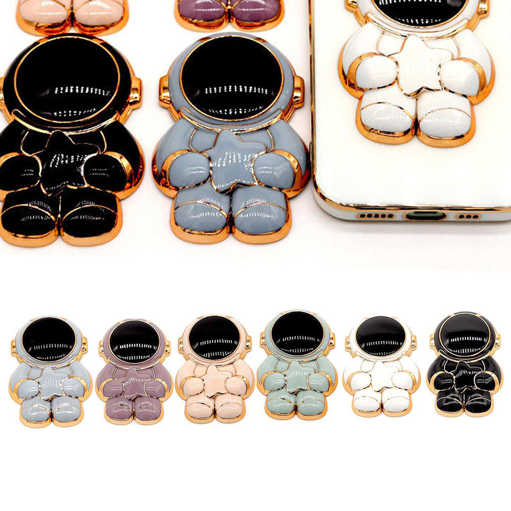 Zore Space Yıldızlı Astronot Figürlü Cep Telefonu Standı Pembe