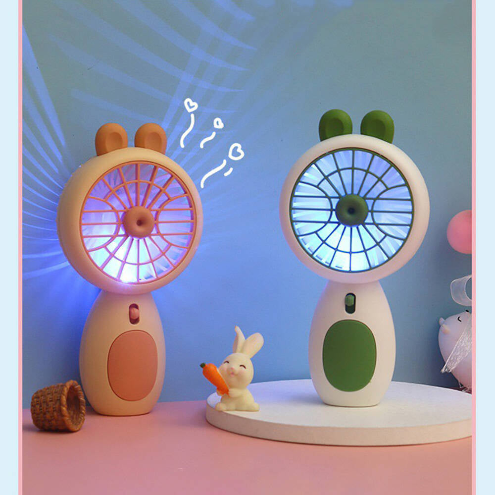 Zore ZB093 Işıklı Mini Vantilatör Portatif Soğutucu Fan Krem